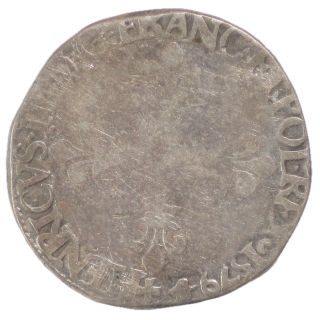 France - Henri III (1574-1589), 1/4 d'Ecu, 1579, H (La Rochelle)