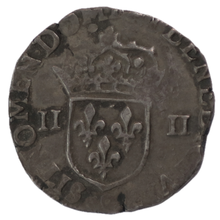 France - Henri IV (1589-1610), 1/4 d'Ecu, 1591, 9 (Rennes)