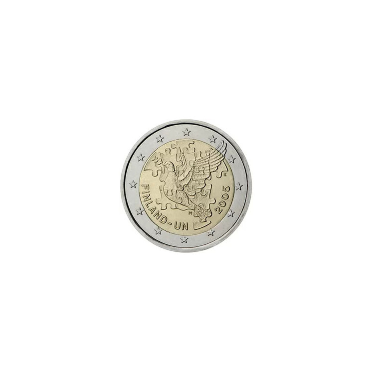 2005 - Finlande, 2 Euros 50e anniversaire de l’adhésion de la Finlande aux Nations unies