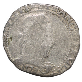 France - Henri III  (1574-1589), Franc 1579