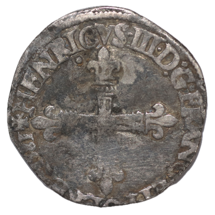 Henri III - France (1574-1589), 1/4 d'Ecu 1581 T (Nantes) Dup. 1133