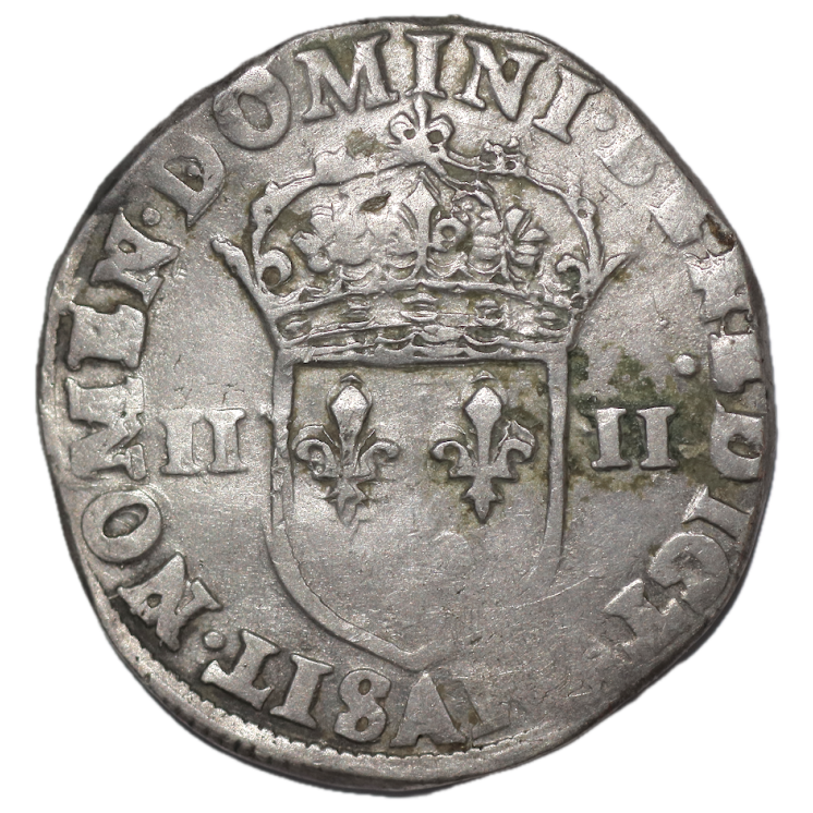 France - Henri III (1574-1589), 1/4 d'Ecu 1586 A (Paris)