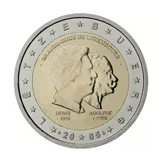 2005 - Luxembourg, 2 Euros 50e anniversaire du Grand-Duc Henri