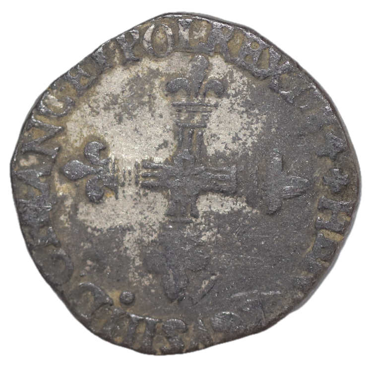 France - Henri III (1574-1589), 1/4 d'Ecu, 1584, 9 (Rennes)