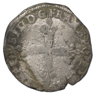 France - Henri III (1574-1589), 1/4 d'Ecu, 1583, 9 (Rennes)