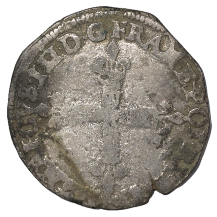 France - Henri III (1574-1589), 1/4 d'Ecu, 1583, 9 (Rennes)