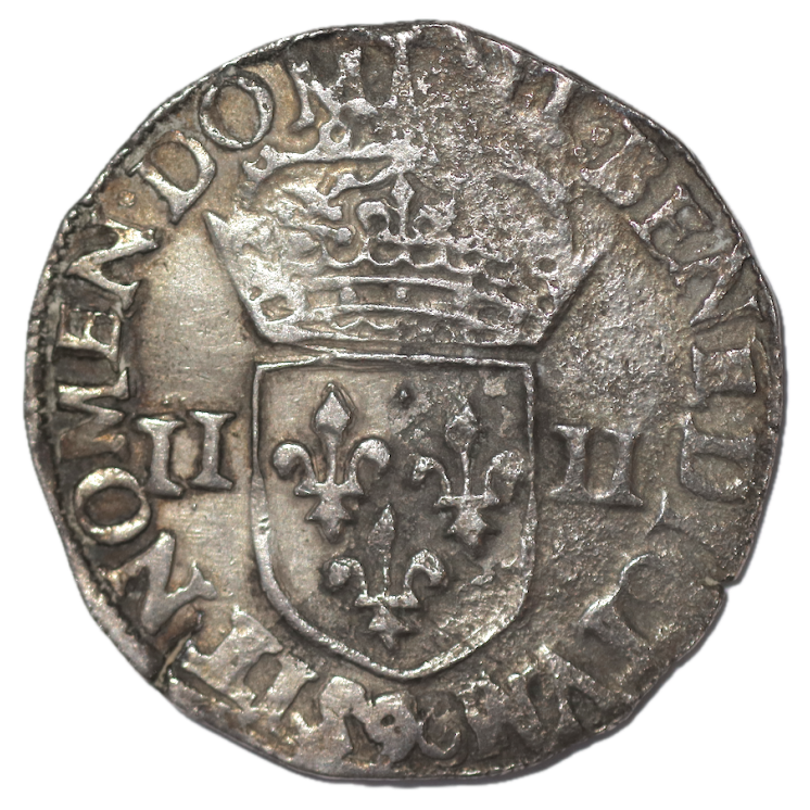 France - Henri III (1574-1589), 1/4 d'Ecu, 1583, 9 (Rennes)