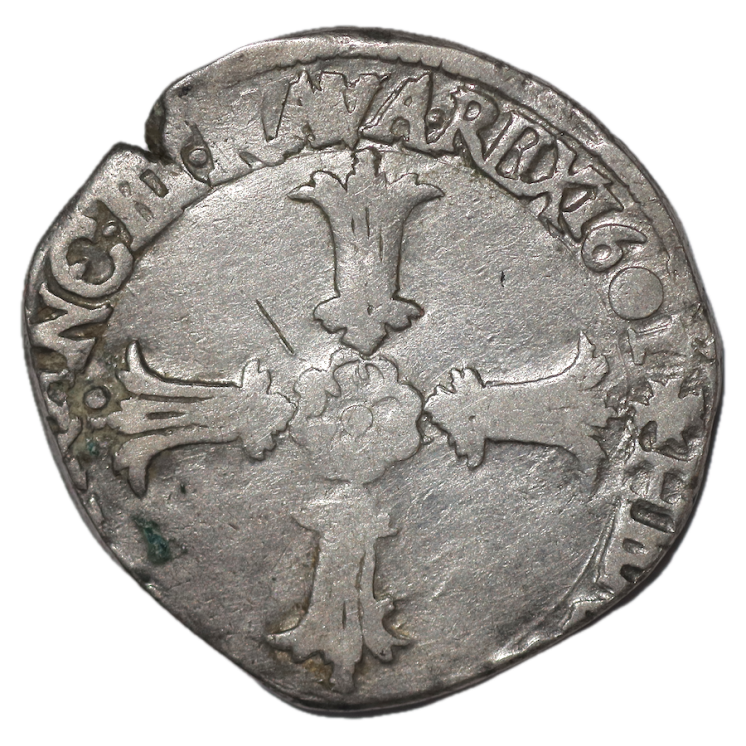 France - Henri IV (1589-1610), 1/4 d'Ecu, 1601