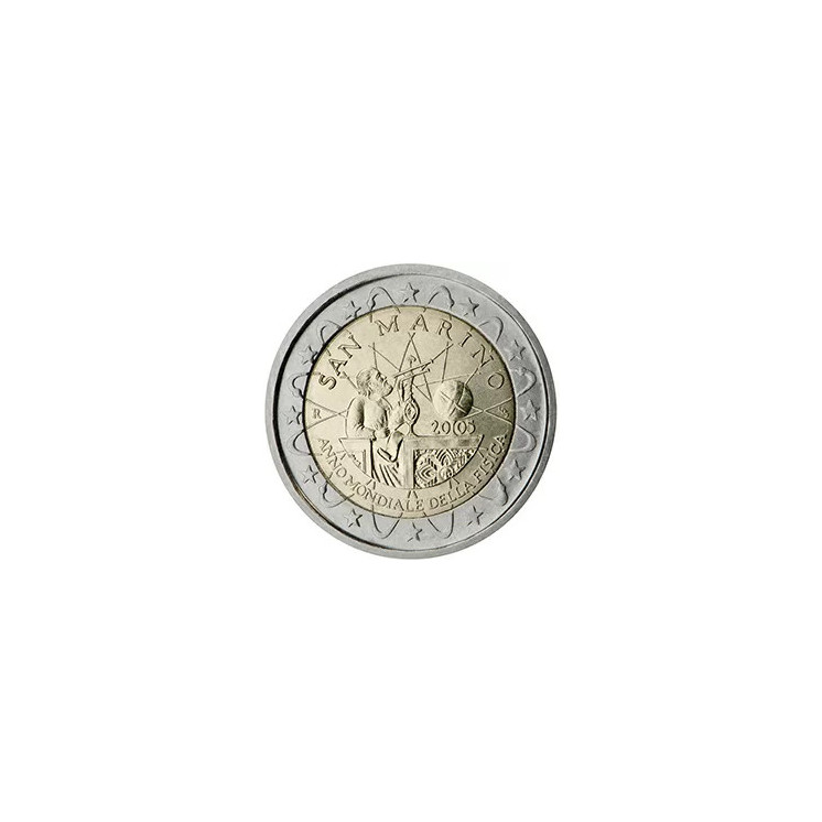 2005 - Saint-Marin, 2 Euros année mondiale de la physique (pièce seule)