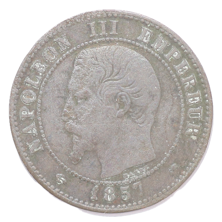 France - Napoléon III (1848-1870), 2 centimes, 1857, MA (Marseille)