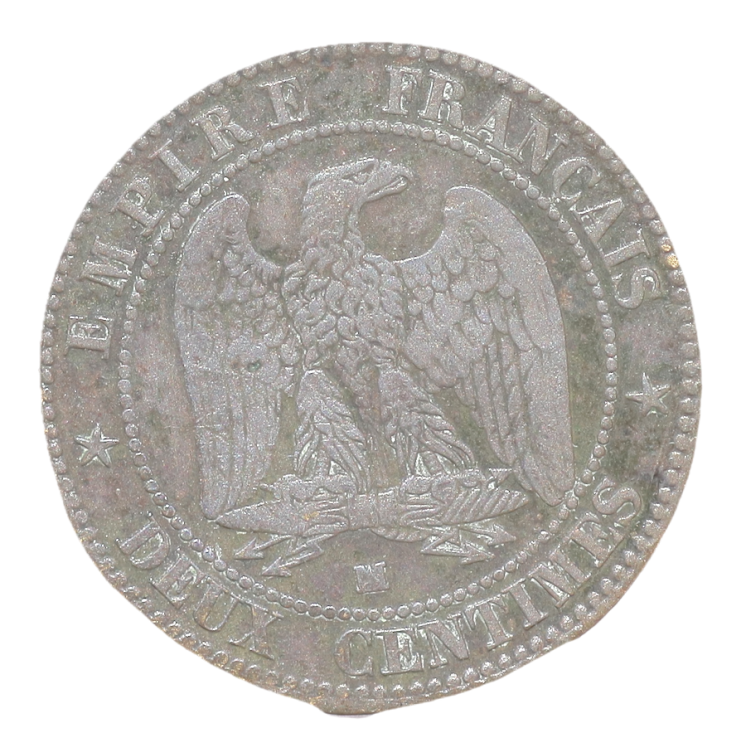 France - Napoléon III (1848-1870), 2 centimes, 1857, MA (Marseille)
