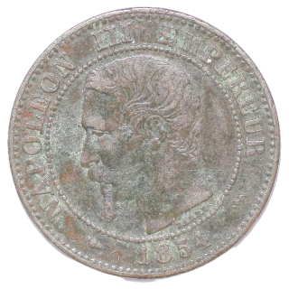 France - Napoléon III (1848-1870), 2 centimes, 1854, D (Lyon)