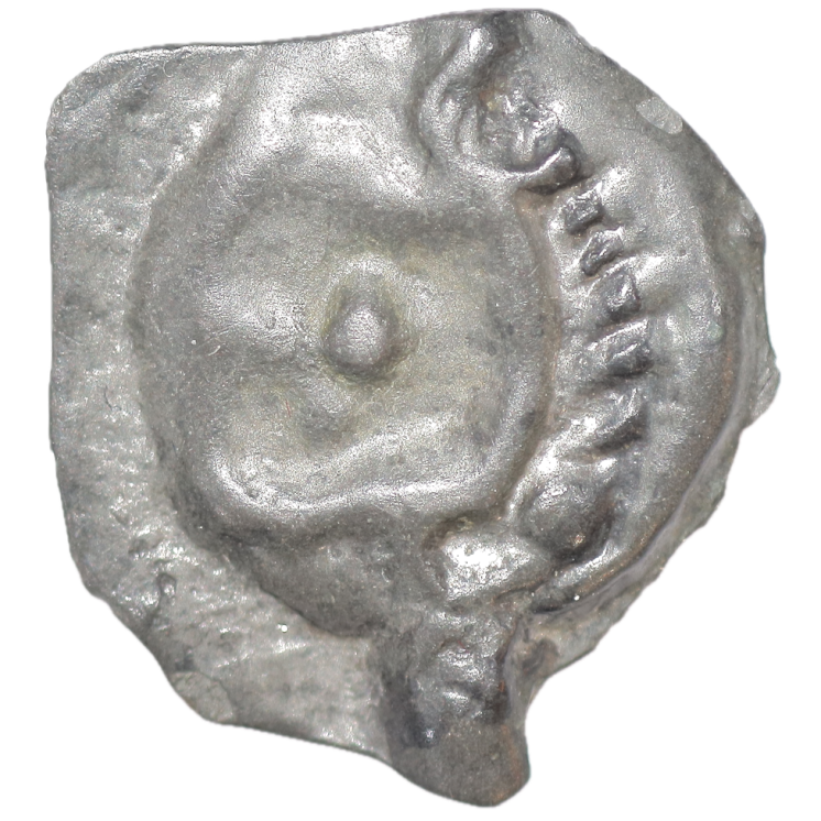 Gaules - Leuques (75-50 av J.C.), Région de Toul, Potin à la tête d'indien