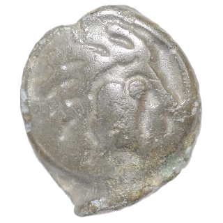 Gaules - Sénons (52 av J.C.), Région Sens, Potin à la tête indien