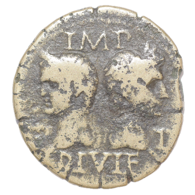 Gaulle - Auguste et Agrippa (14-10 av J.C.), Dupondius