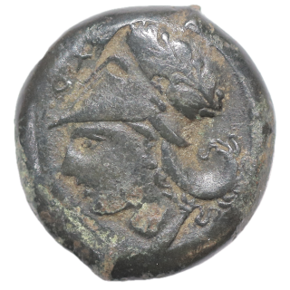 Sicile - Syracuse (375-344 av J.C.), Litra de Bronze