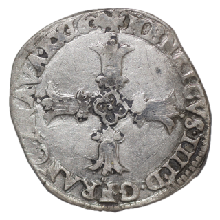 France - Henri IV (1589-1604), 1/4 d'Ecu, 1604, L (Bayonne)