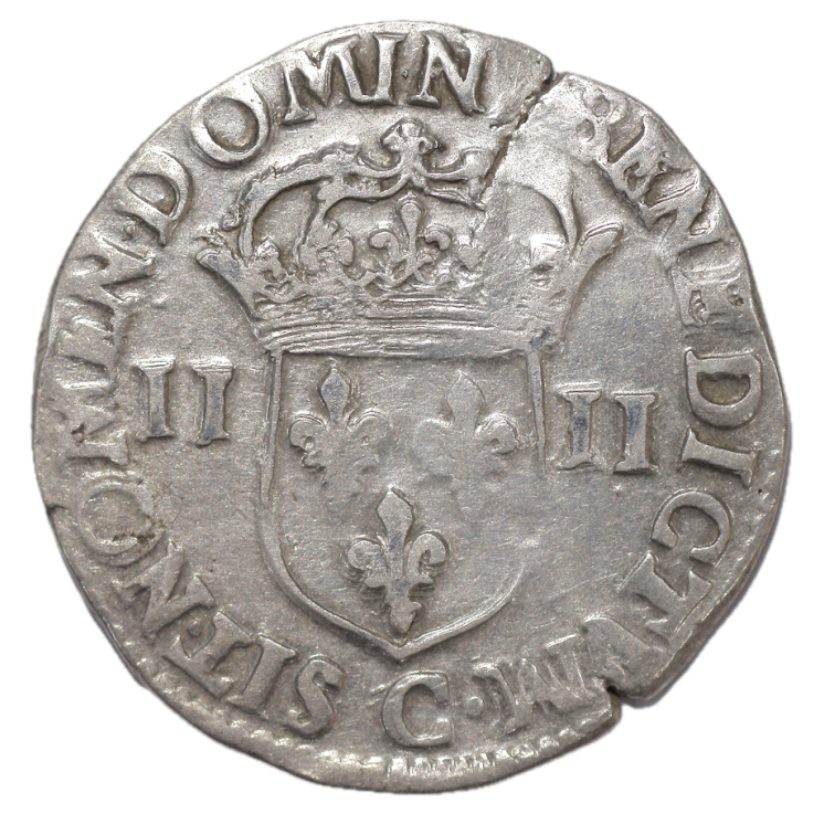 France - Henri IV (1589-1610), 1/4 d'Ecu, 1601, C, 5e