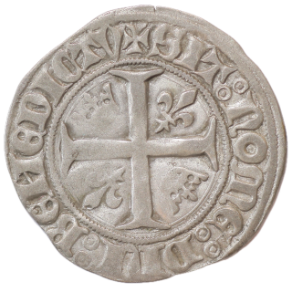 France - Charles VI (1380-1422), Blanc Guénar