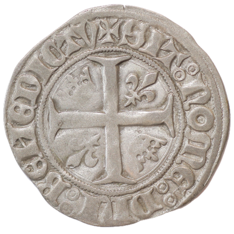 France - Charles VI (1380-1422), Blanc Guénar