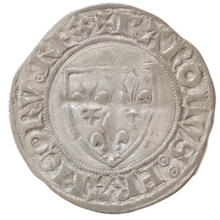 France - Charles VI (1380-1422), Blanc Guénar