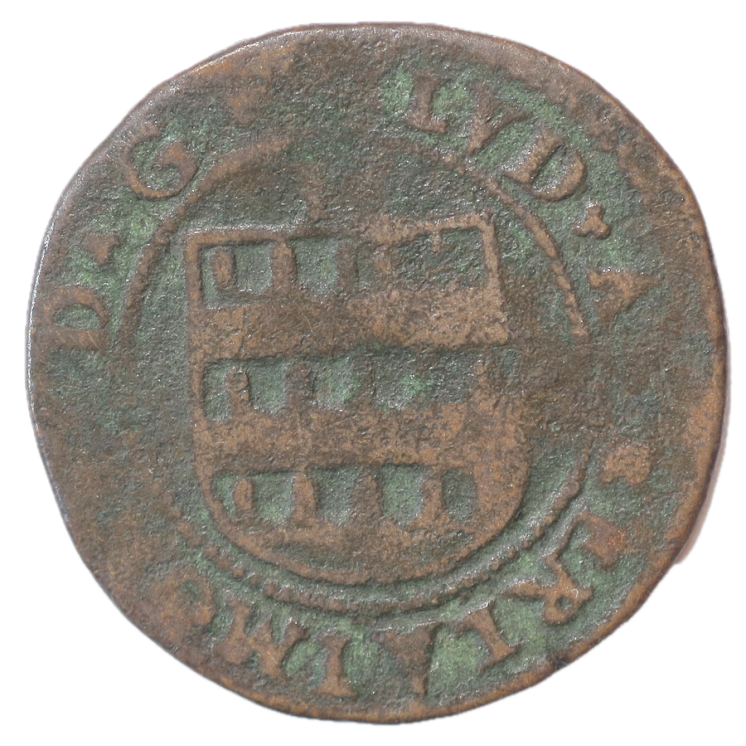 France - Archevêché de Cambrai, Louis de Berlaimont (1570-1596), 2 Deniers