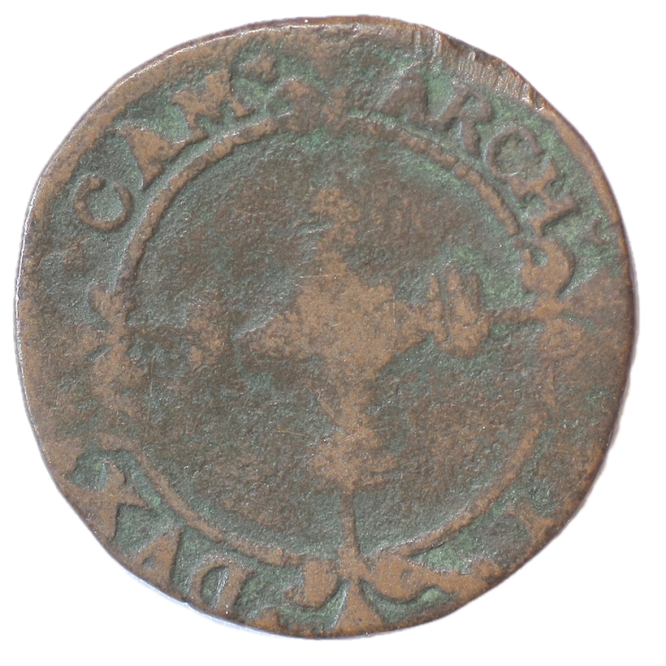 France - Archevêché de Cambrai, Louis de Berlaimont (1570-1596), 2 Deniers