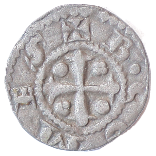Belgique - Comté de Flandre, Baudoin IX (1194-1205), Petit denier de Gand