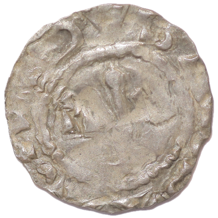 France - Picardie, abbaye de Corbie, Evrard (1096), Denier