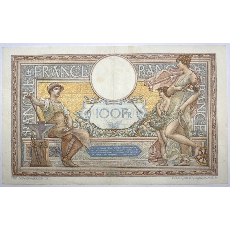 France - 100 Francs Luc Olivier Merson, 30-3-1933
