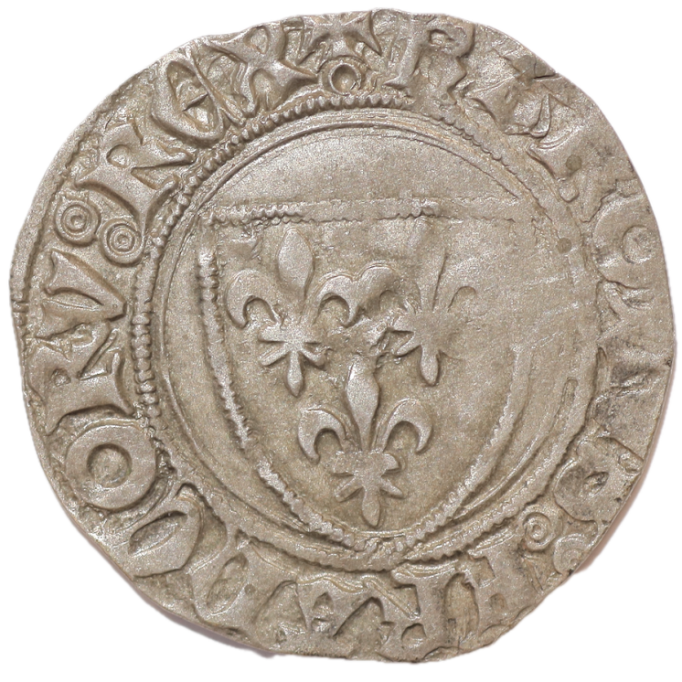 France - Charles VI (1380-1422), Blanc Guénar, Paris