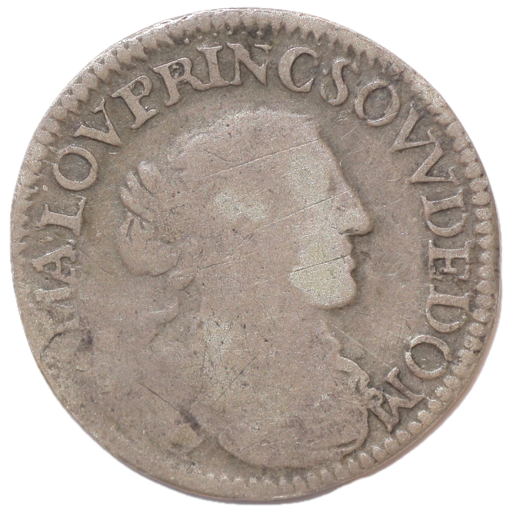 France - Principauté de Dombes, Anne-Marie-Louise d'Orléans (1652-1693), 1/12 d'écuyer, A (Paris)