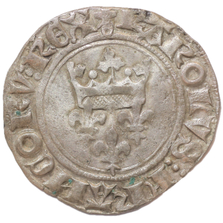 France - Charles VI (1380-1422), Gros Florette, Paris