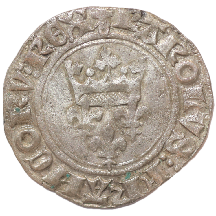 France - Charles VI (1380-1422), Gros Florette, Paris