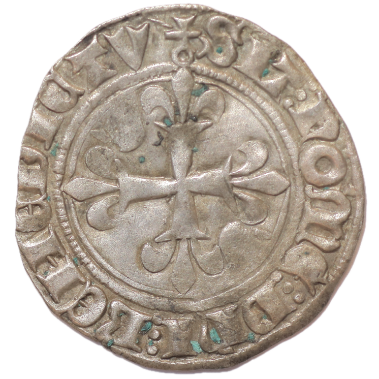 France - Charles VI (1380-1422), Gros Florette, Paris