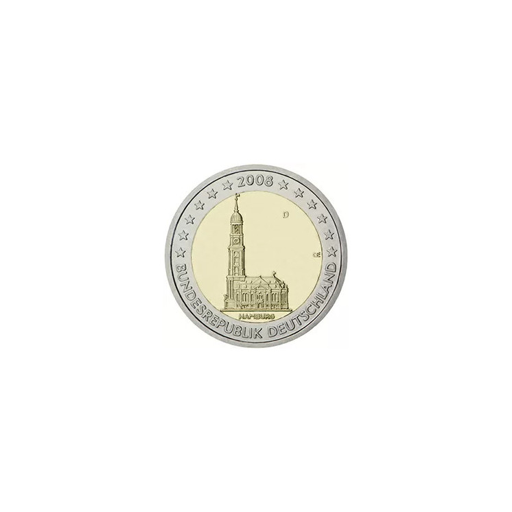 2008 - Allemagne 2 Euros, État fédéré de Hambourg