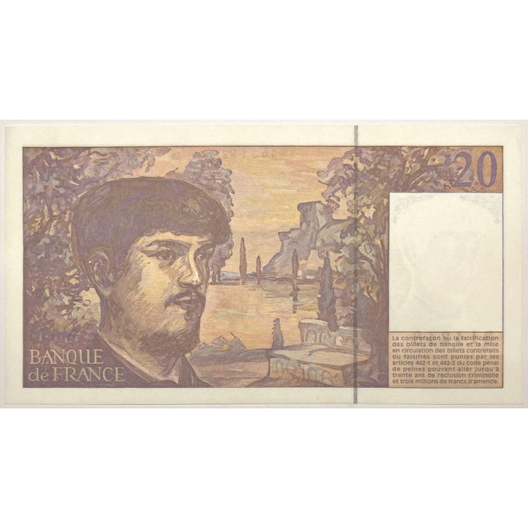 France - 20 Francs Debussy, 1997