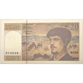 France - 20 Francs Debussy, 1997