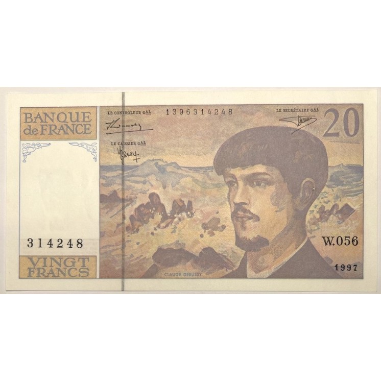 France - 20 Francs Debussy, 1997