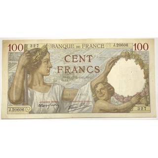 France - 100 Francs Sully, UO.3-4-1941.UO.