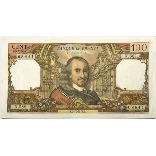 France - 100 Francs Corneille, E.7-10-1971.E.