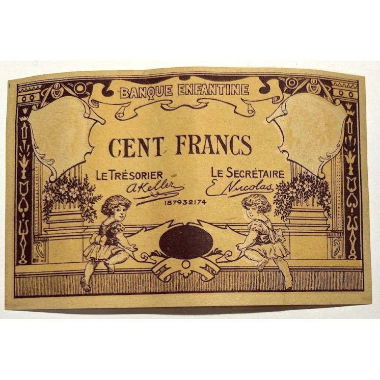 France - 100 Francs, Banque Enfantine