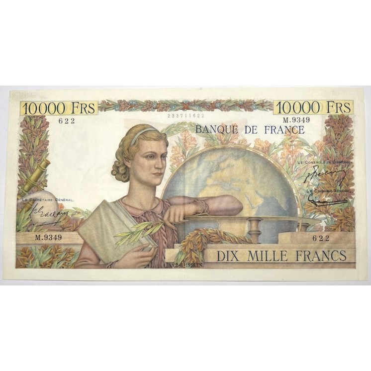 France - 10 000 Francs Génie Français, TN.2-6-1955.TN.