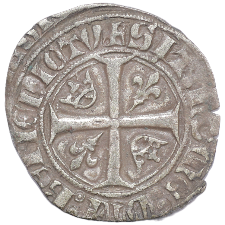 France - Charles VI (1380-1422), Blanc Guénar