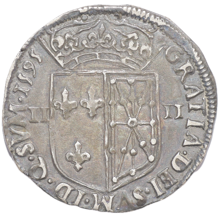 France - Henri IV (1589-1610), 1/4 d'Ecu de Navarre, 1595