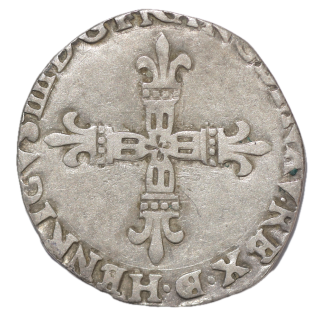 France - Henri IV (1589-1610), 1/4 d'Ecu, 1604, Bearn (Morlans)