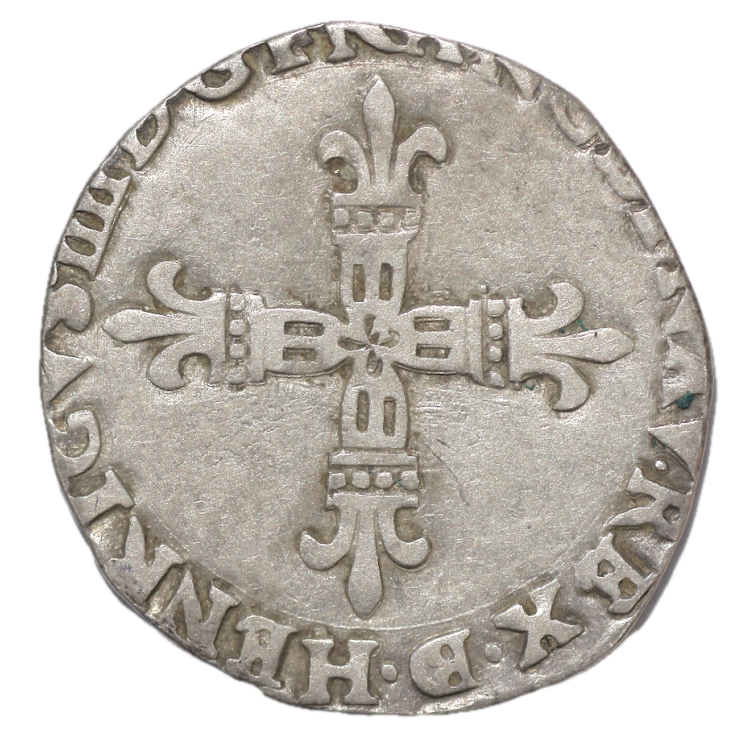 France - Henri IV (1589-1610), 1/4 d'Ecu, 1604, Bearn (Morlans)