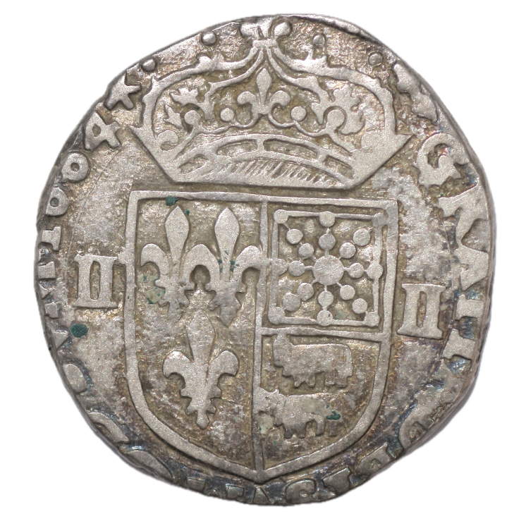 France - Henri IV (1589-1610), 1/4 d'Ecu, 1604, Bearn (Morlans)