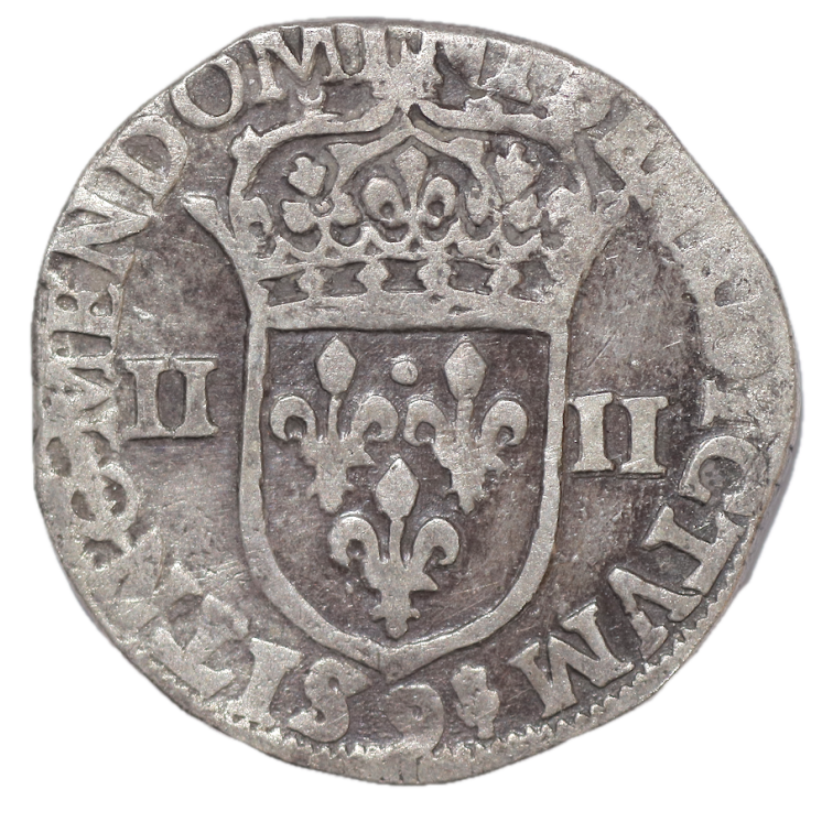 France - Henri IV (1589-1610), 1/4 d'Ecu, 1605, 9 (Rennes)