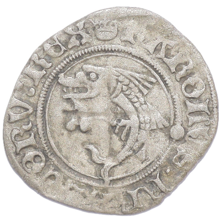 France - Charles VIII (1483-1498), Liard du Dauphiné, 1488, Angers